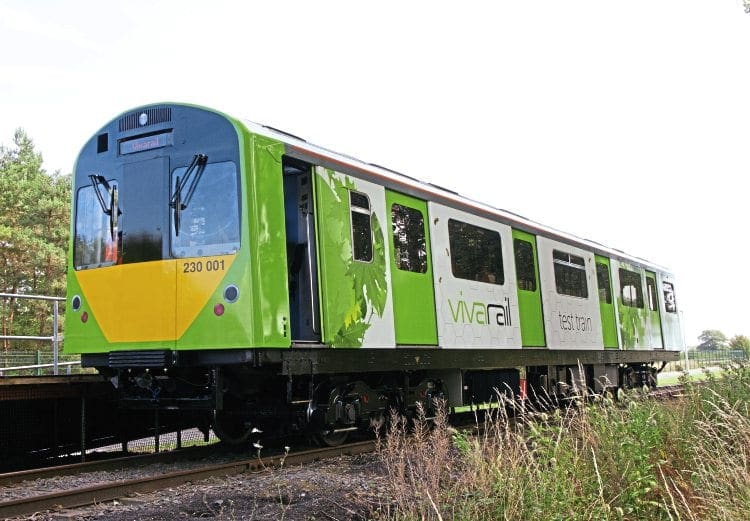 One of the Class 230 DMU vehicles on test at Long Marston, Warwickshire. CHRIS MILNER