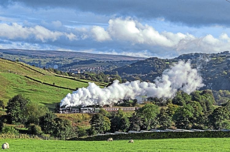 Foxcote Manor and Sir Keith Park work away from Damems Loop on October 9. MIKE TAYLOR