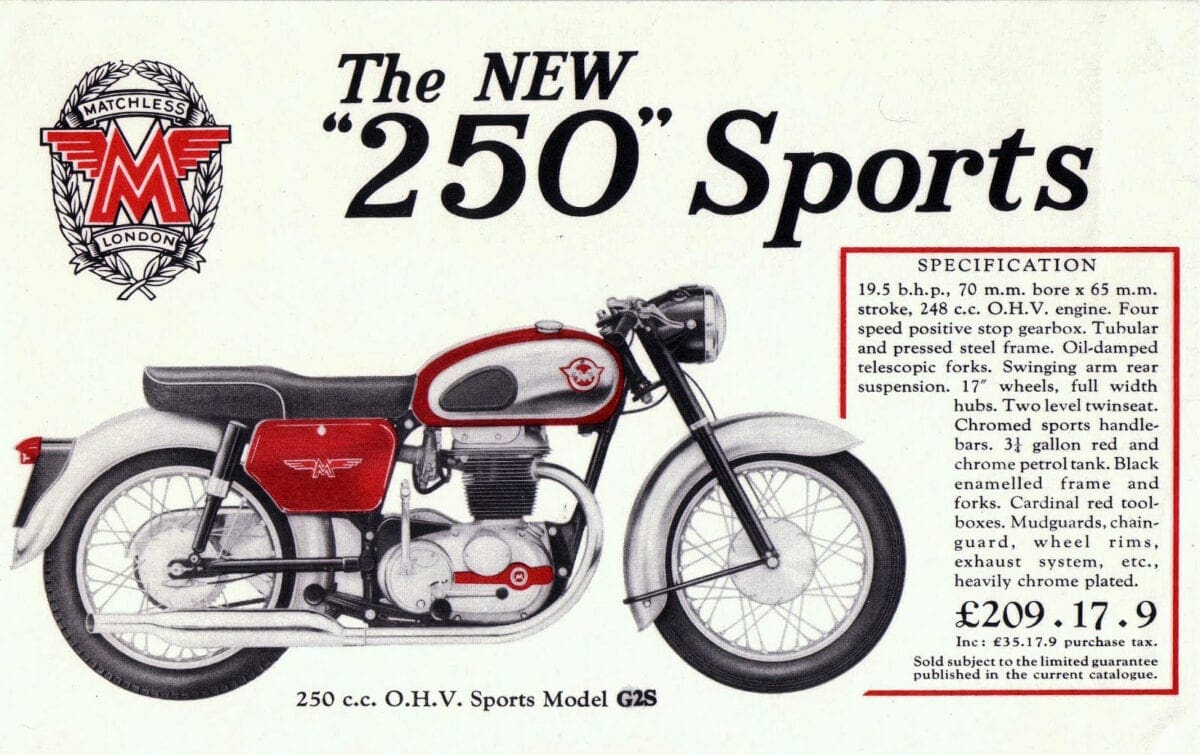 Matchless 250cc discount