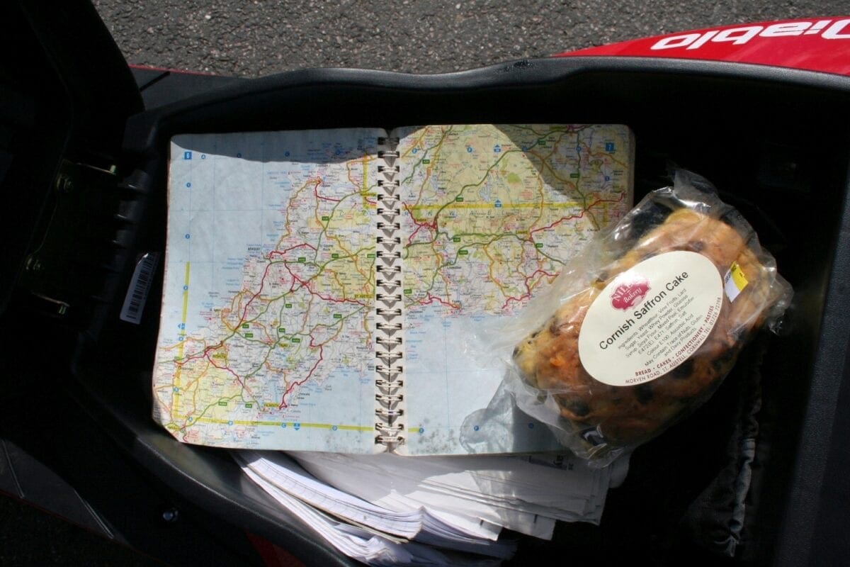 Our man doesn't use a satnav... but does like Cornish Saffron Cake