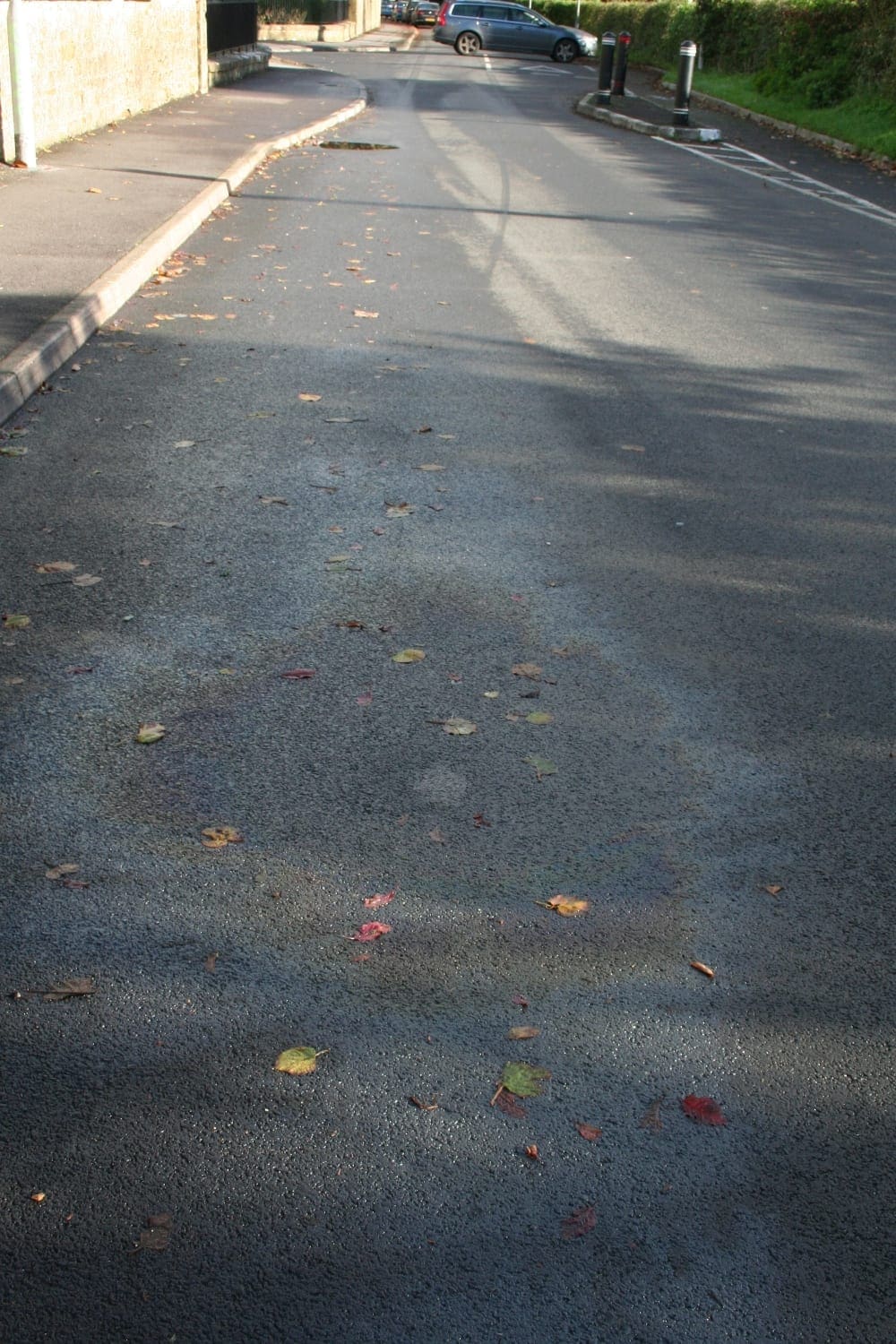 Oil spills show up in the wet - which is just as well