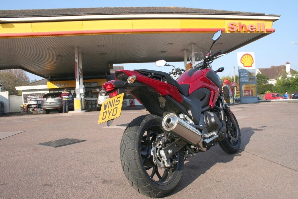 Test bike sipped fuel at just over 90mpg